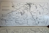 In the Maine Woods Sportsman's Guide 1933 illustrated book w/ large RR map