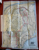 In the Maine Woods Sportsman's Guide 1933 illustrated book w/ large RR map