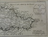 Map Bell'Isle 1761 Angria Commodore James battle Harbor View War in India