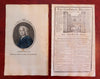Tea Drinking British Army America William Pitt portrait 1770 scarce London mag.
