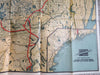 In the Maine Woods Sportsman's Guide 1926 illustrated book w/ large RR map