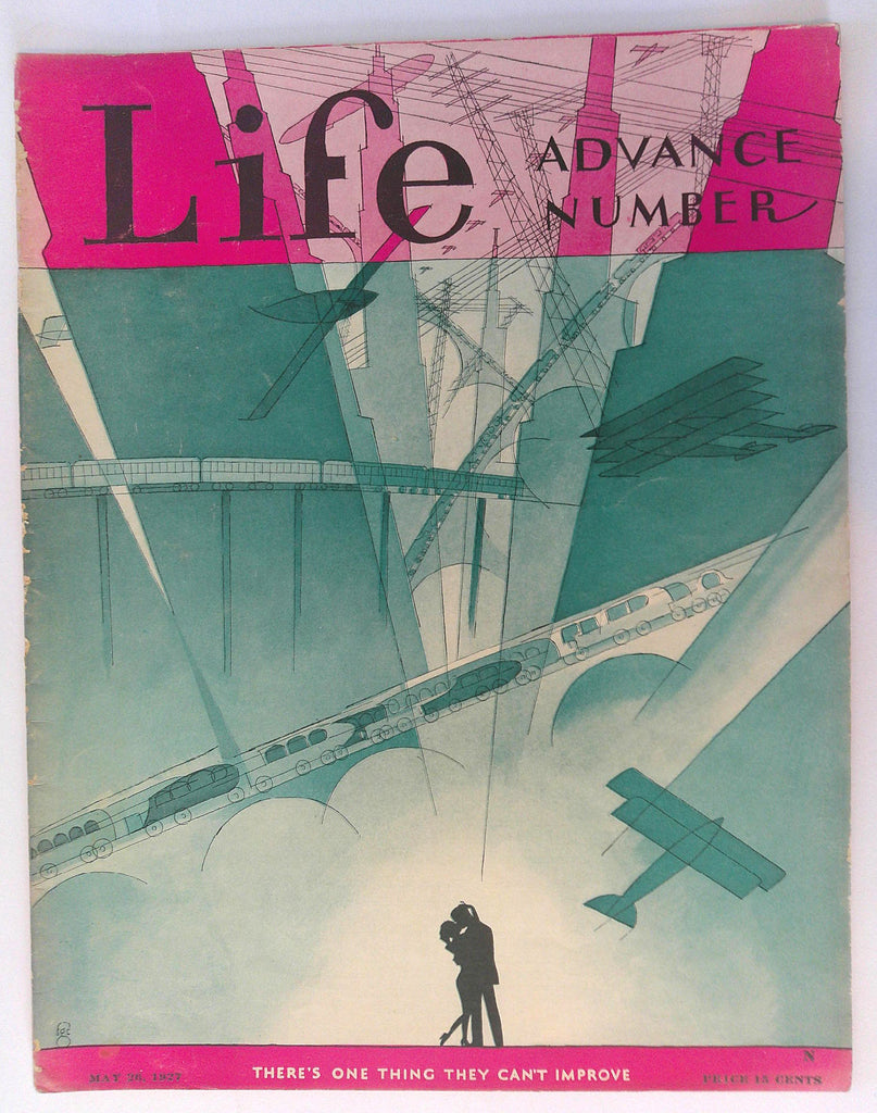 Air Travel Cars Trains Art Deco Cover May 1927 Life Magazine complete issue