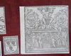 Religion Temples Worship Mythical Creatures 1598 Munster lot x 6 engravings