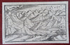 Religion Temples Worship Mythical Creatures 1598 Munster lot x 6 engravings