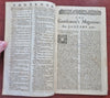 German War map 1761 magaz. Mississippi River description Society of Quakers