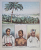 India Ethnic Views & Costume Prints Street Scenes 1886 Lot x 6 prints