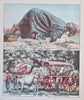 Holy Land Syria Ethnic Views & Costume Prints Street Scenes 1886 Lot x 2 prints