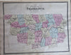 Franklin County Massachusetts Atlas 1871 FW Beers complete atlas 37 folio maps