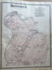 Franklin County Massachusetts Atlas 1871 FW Beers complete atlas 37 folio maps