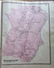 Franklin County Massachusetts Atlas 1871 FW Beers complete atlas 37 folio maps