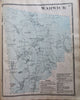 Franklin County Massachusetts Atlas 1871 FW Beers complete atlas 37 folio maps