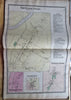 Franklin County Massachusetts Atlas 1871 FW Beers complete atlas 37 folio maps