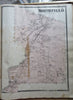 Franklin County Massachusetts Atlas 1871 FW Beers complete atlas 37 folio maps
