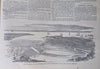 Richmond Map Iron Clad Ship 1862 Richmond VA map Harper's Civil War