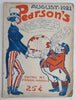 Uncle Sam & John Bull Globe cartoon cover 1921 rare Pearson's Magazine pictorial