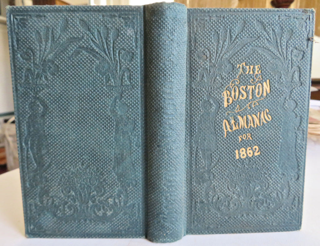 Boston Almanac 1862 City & Business Directory New England Civil War Volunteers