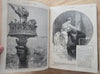 Frank Leslie's Monthly 1885 rare wood engravings illustrated fine leather book