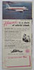Hawaii Cartoon Pictorial Map Aloha Airlines c.1950s tourist info travel brochure