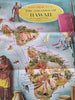 Hawaii Cartoon Pictorial Map Aloha Airlines c.1950s tourist info travel brochure
