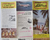 Hawaii Cartoon Pictorial Map Aloha Airlines c.1950s tourist info travel brochure