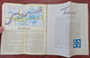 Santa Fe Railroad Travel Info Tourist Brochures 1945-55 Lot x 2 brochures