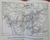 Santa Fe Railroad Travel Info Tourist Brochures 1945-55 Lot x 2 brochures