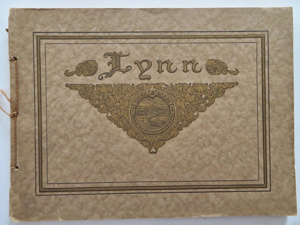 Lynn Massachusetts Souvenir Album Town History Street Scenes 1914 pictorial book