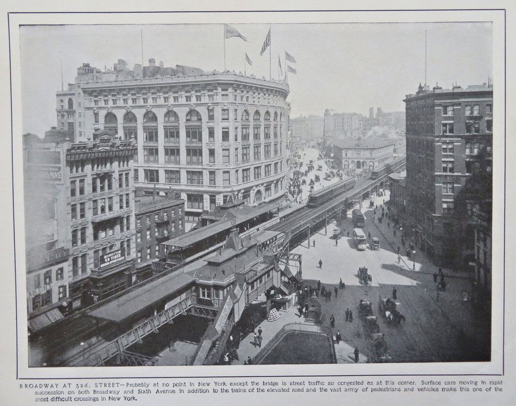 New York City Manhattan Street Scenes Architectural Views c. 1905 souvenir album