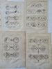 Roman Medals & Coins Numismatics c. 1770 Lot x 15 Humblot engraved prints