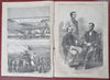 LIncoln & Secretaries full pg. Spottsylvania 1864 Harper's Civil War nwsppr.