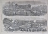 LIncoln & Secretaries full pg. Spottsylvania 1864 Harper's Civil War nwsppr.