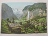 Berner Oberland Switzerland Tourist Album c.1900 w/ 25 color chromolithos views