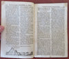 Ship rigging engraving Eclipse Observations Greenwich Hospital 1748 London mag.