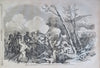 Battle Bull Run Virginia Map Fort Monroe birds-eye view 1861 Harper's Civil War