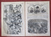 Battle Bull Run Virginia Map Fort Monroe birds-eye view 1861 Harper's Civil War