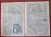 Battle Bull Run Virginia Map Fort Monroe birds-eye view 1861 Harper's Civil War