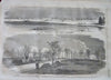 Abe Lincoln Philadelphia new Capitol Dome 1861 Harper's Civil War Jeff Davis