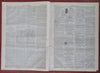 Alabama Secessionist Delegation 1861 Harper's Civil War complete newspaper