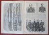 Rebel Ironclad Merrimac Submarine Warfare D.C. 1861 Harper's Civil War newspaper