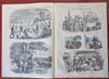 Rebel Ironclad Merrimac Submarine Warfare D.C. 1861 Harper's Civil War newspaper