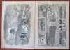 U.S. Treasury Iron clad Gunboats War Maps 1861 Harper's Civil War newspaper