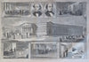 U.S. Treasury Iron clad Gunboats War Maps 1861 Harper's Civil War newspaper