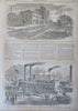 U.S. Treasury Iron clad Gunboats War Maps 1861 Harper's Civil War newspaper