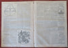 U.S. Treasury Iron clad Gunboats War Maps 1861 Harper's Civil War newspaper