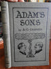 Adam's Sons 1906 A.G. Learner w/ long letter from artist beautiful book