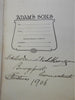 Adam's Sons 1906 A.G. Learner w/ long letter from artist beautiful book