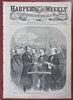 Lincoln's 2nd Inauguration 55th Massachusetts 1865 Harper's Civil War newspaper