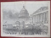 Lincoln's 2nd Inauguration 55th Massachusetts 1865 Harper's Civil War newspaper