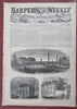 Palm Sunday Peace Booth Death Lincoln Funeral 1865 Harper's Civil War newspaper