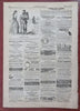 Palm Sunday Peace Booth Death Lincoln Funeral 1865 Harper's Civil War newspaper